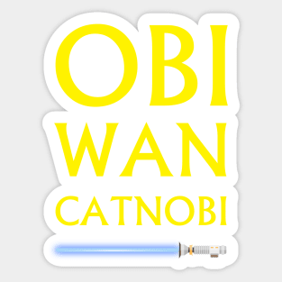 Obi Wan Catnobi Sticker